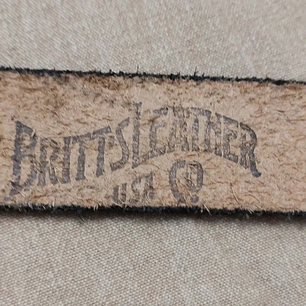 Britts Leather Co brown leather